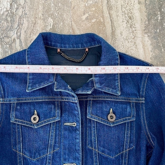 BURBERRY PRORSUM 2015 runway denim jacket ostrich feathers - Picture 10 of 13